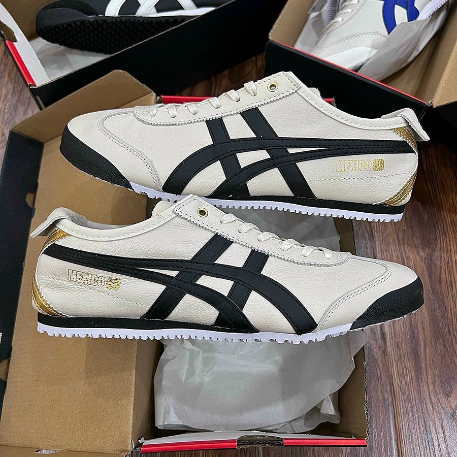  (DA THẬT) Onitsuka Tiger Mexico 66 White Black Limited - Bản kỉ niệm 