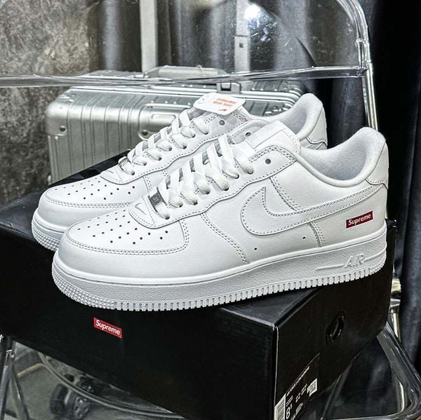 giày Nike Air Force 1 Supreme White rep 11 like auth best