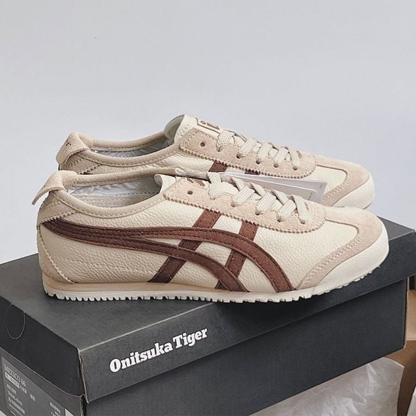 giày Onitsuka Tiger Mexico 66 Vintage Beige Suede Brown rep 11