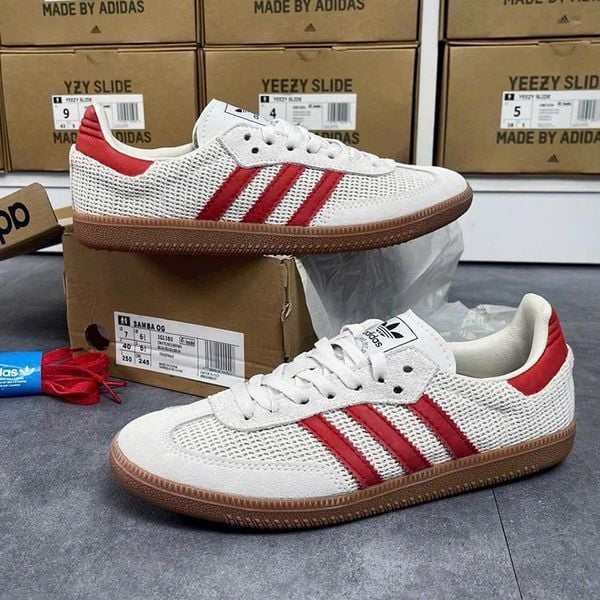  Giày Samba OG Crystal White Preloved Red 