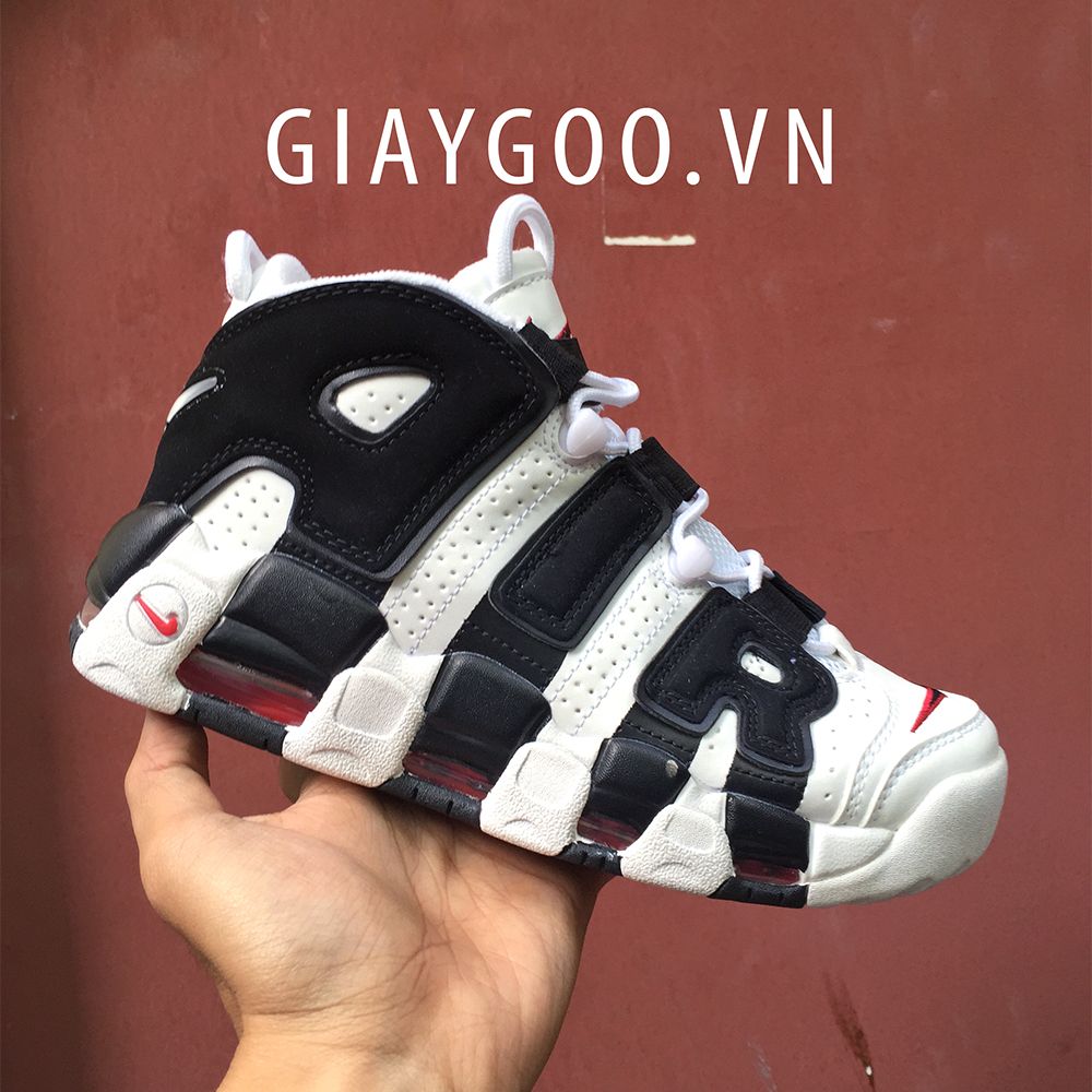  Nike Uptempo Trắng Đen 