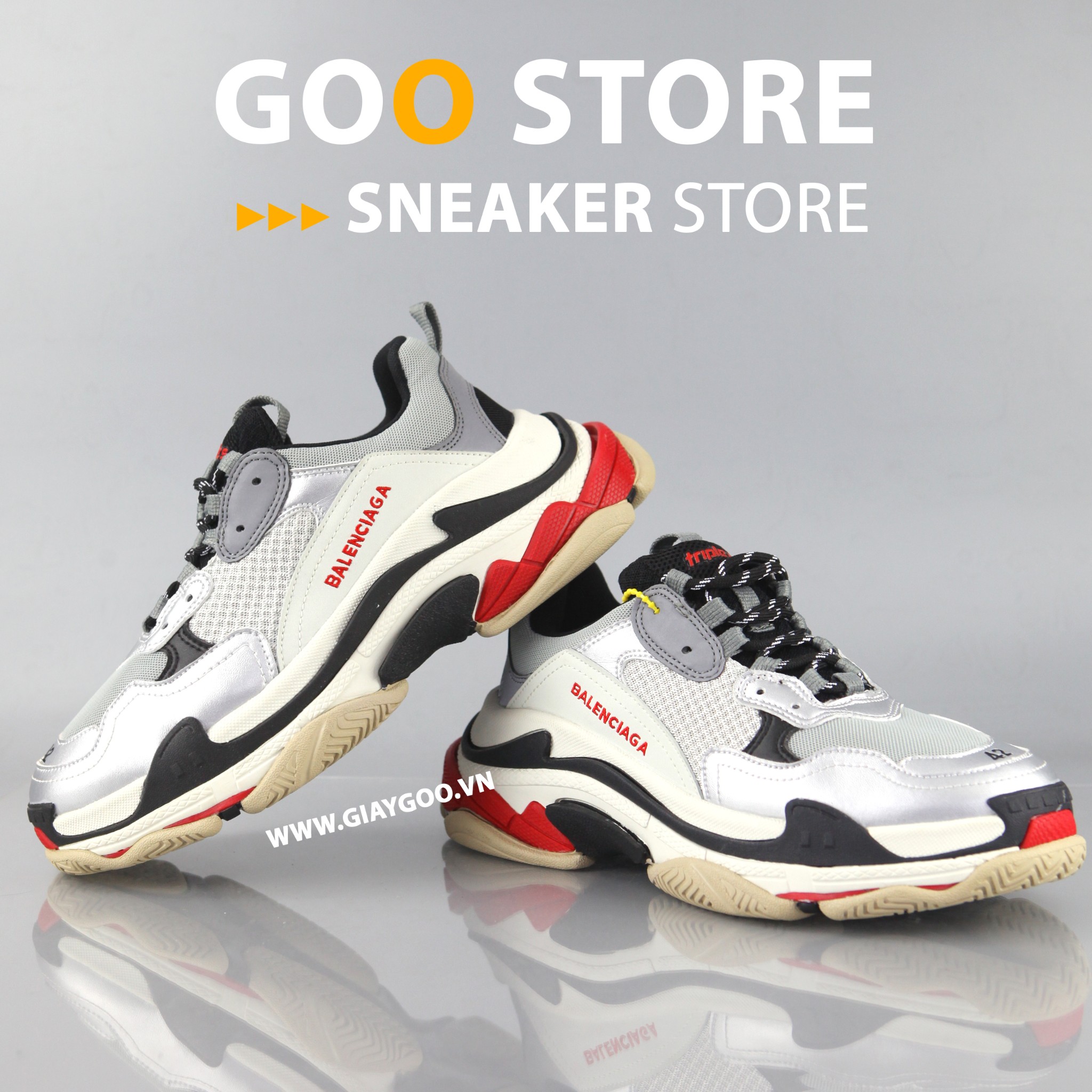 Giày Balenciaga Triple S Trainer Silver 2018 Rep 11 Mẫu Giày Hot Nhất 2023 Hanoi Sneaker #5 Giày Balenciaga Triple S Trainer Silver 2018 Rep 11 Mẫu Giày Hot Nhất 2023 Hanoi Sneaker