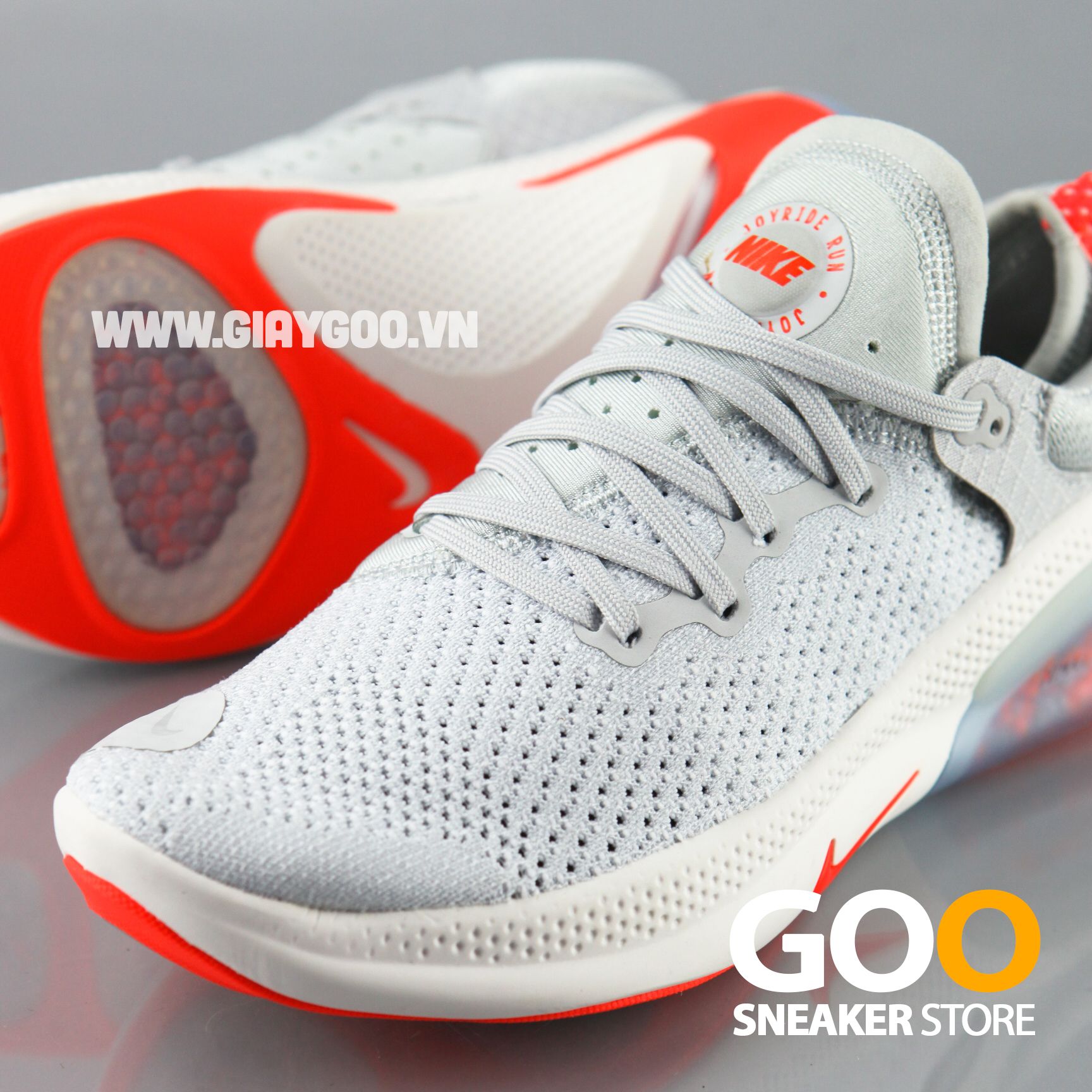  Giày Nike Joyride xám trắng đỏ 