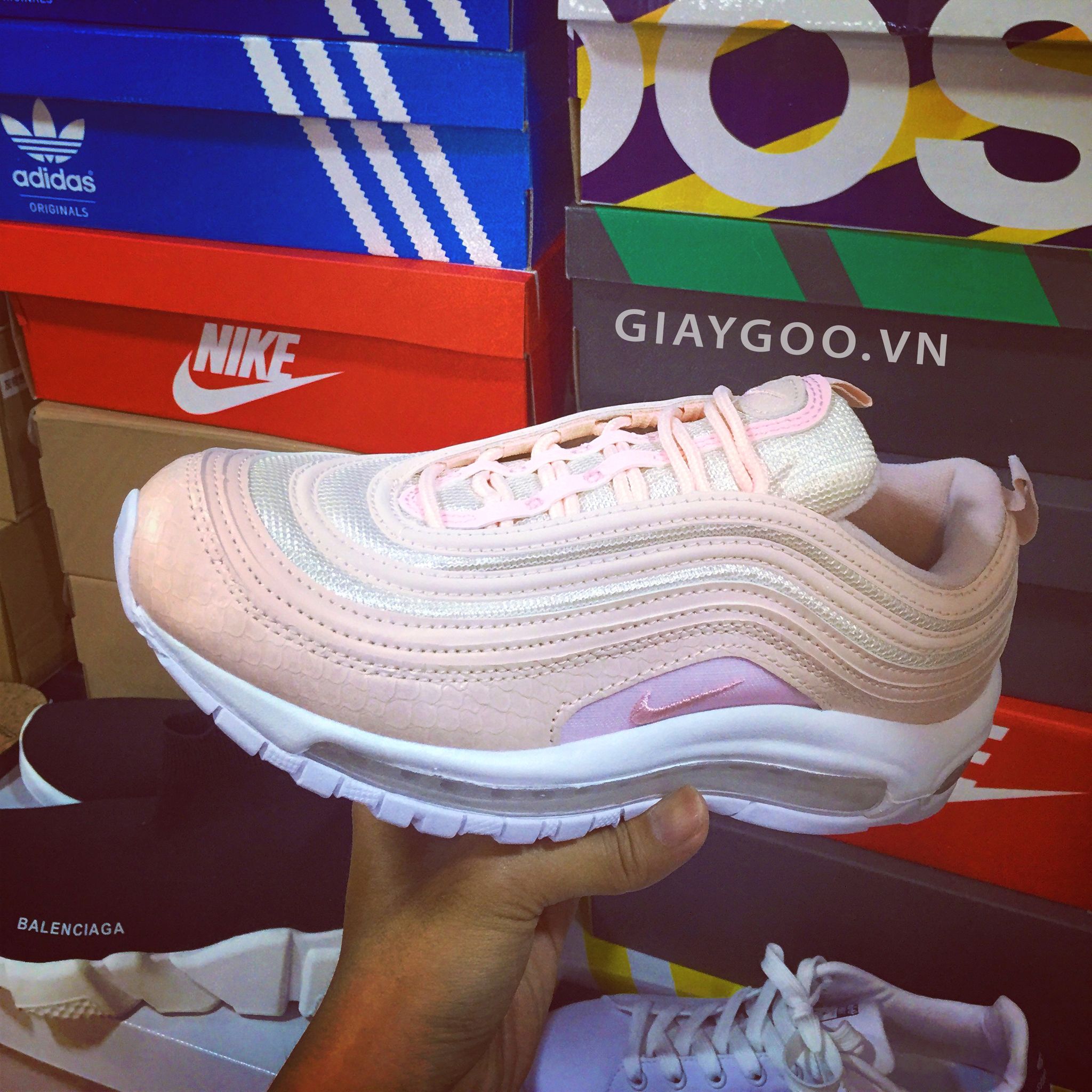  Nike Air Max 97 Pink Snakeskin ( Hồng Da Rắn ) 