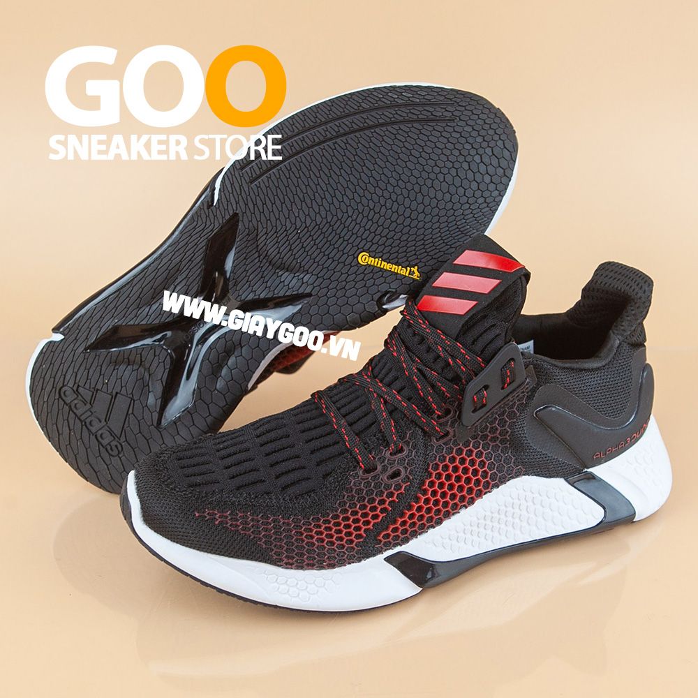  Giày AlphaBounce Instinct M đen đỏ 