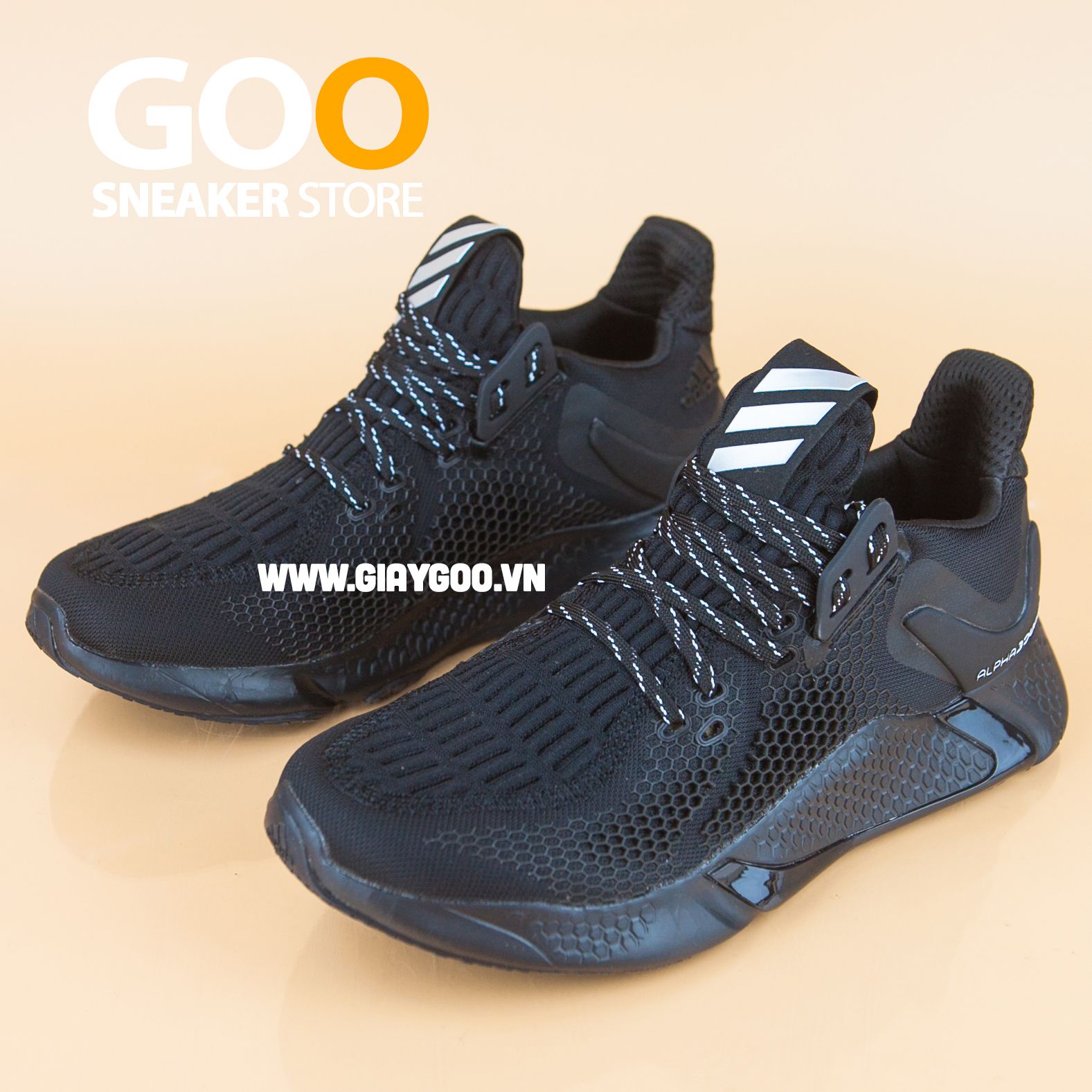  Giày AlphaBounce Instinct M đen full 