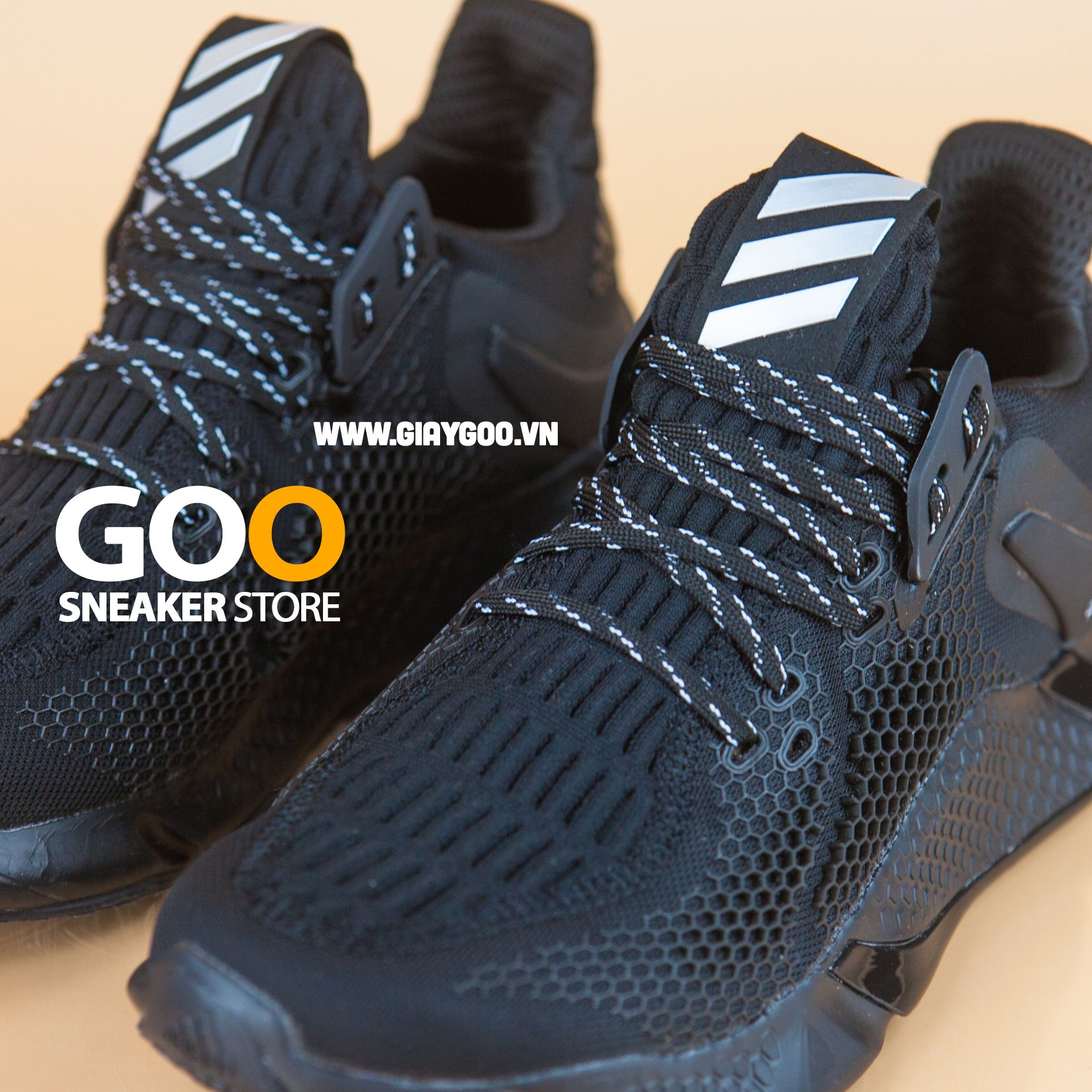  Giày AlphaBounce Instinct M đen full 