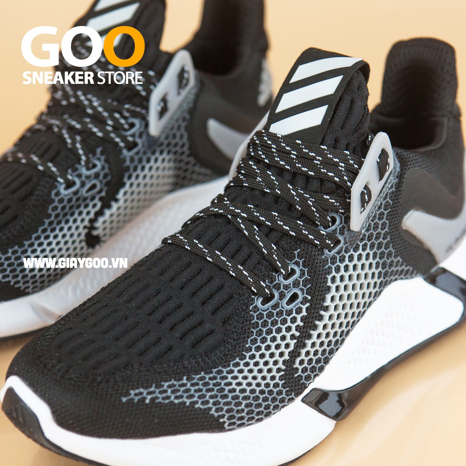  Giày AlphaBounce Instinct M đen trắng 