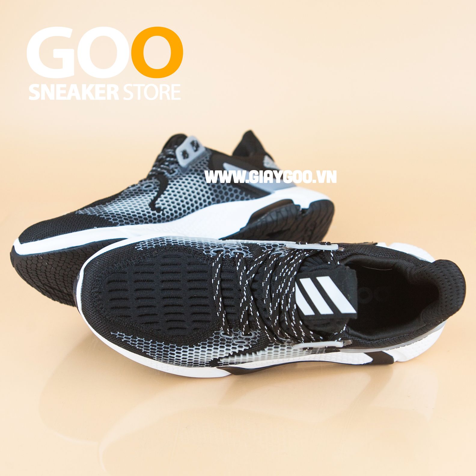  Giày AlphaBounce Instinct M đen trắng 