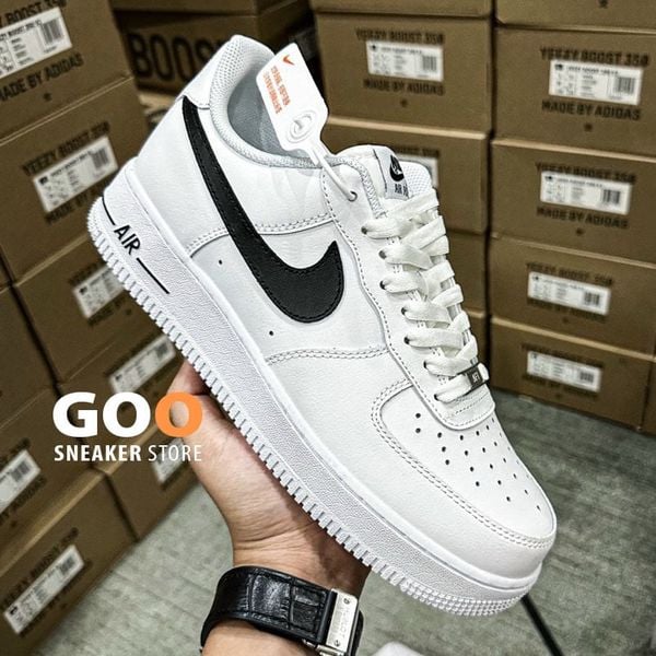 Giày Nike Air Force 1 ’07 AN20 White Black Swoosh Like Auth, rep 11, siêu cấp