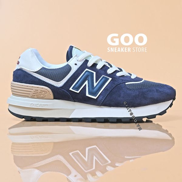  New Balance 574 Xanh Navy Like Auth 