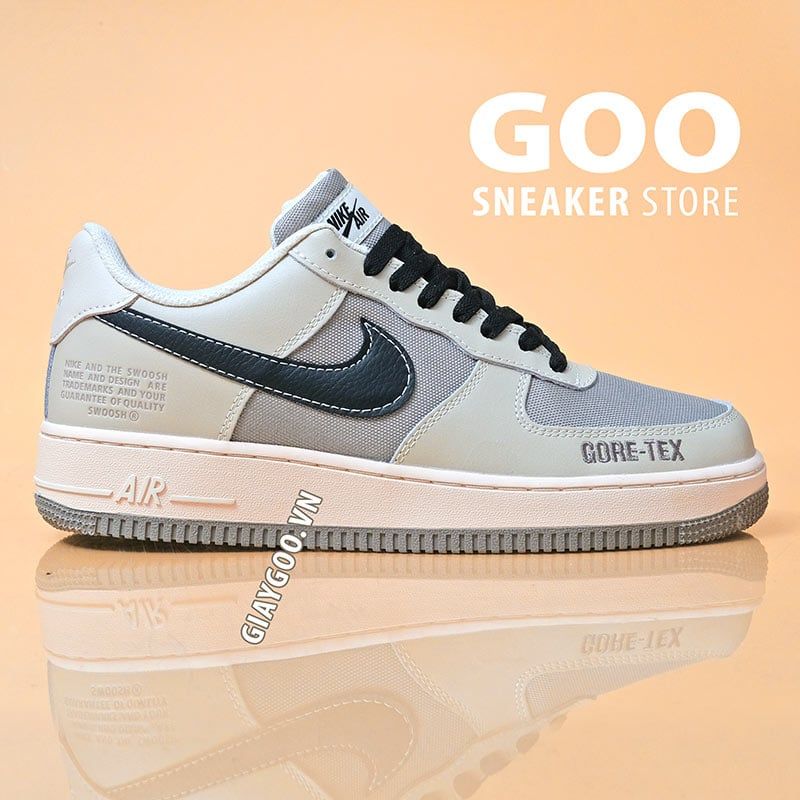  Nike  Air Force 1 Gore-tex Xám Rêu Like Auth 