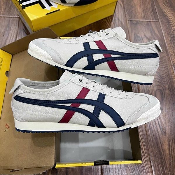  (Da thật) Onitsuka Tiger Mexico 66 sd cream peacoat 