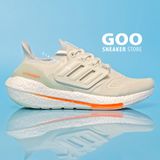  Ultra Boost 22 Trắng Kem Viền Cam (Boost nén) 