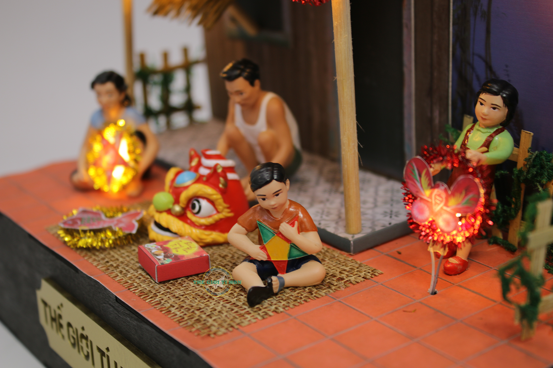 Quà Tặng Mô Hình Trung Thu Tí Hon  Đêm Trăng Đoàn Viên  MT03 Sản xuất và  phân phối mô hình Sài Gòn xưa Miền Tây thu nhỏ