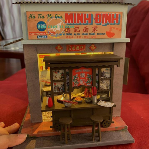 Đồ Chơi Nhà Gỗ Sài Gòn Mini Của Phương Lê Mô hình lắp ráp handmade thu nhỏ  DIY bằng gỗ mẫu đẹp HCM