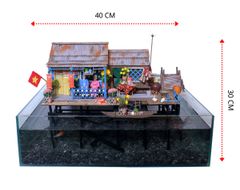 NS08 - Mô Hình Nhà Sàn Tết Miền Tây