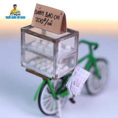 Sài Gòn Tí Hon - Mô Hình Hàng Rong - Xe Bánh Bao Chỉ - HR16