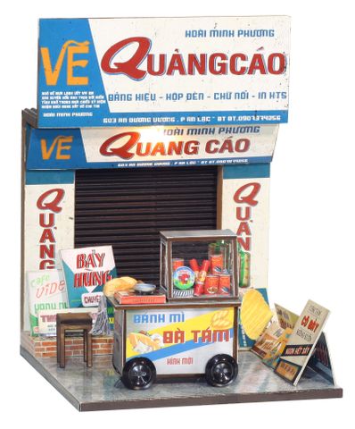 Mô Hình Sài Gòn Thu Nhỏ - Xe Bánh Mỳ - AD02