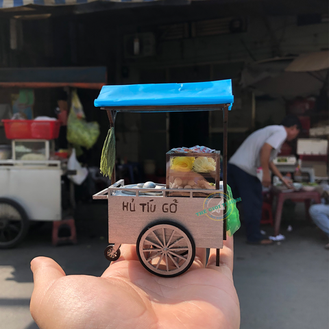 Sài Gòn Tí Hon - Mô Hình Hàng Rong - Xe Hủ Tíu Gõ - HR08