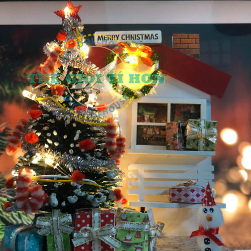 Mô Hình Gỗ DIY Noel Để Bàn  Cây Thông Giáng Sinh Sản xuất và phân phối mô  hình Sài Gòn xưa Miền Tây thu nhỏ