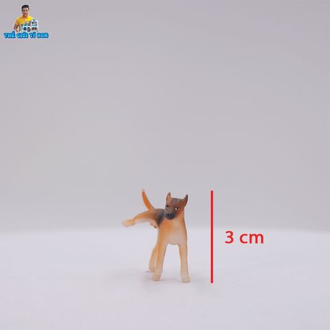 Phụ Kiện Trang Trí Mô Hình Miền Tây -Tượng chó Nâu