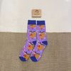 Vớ dài tím hoạ tiết con lười