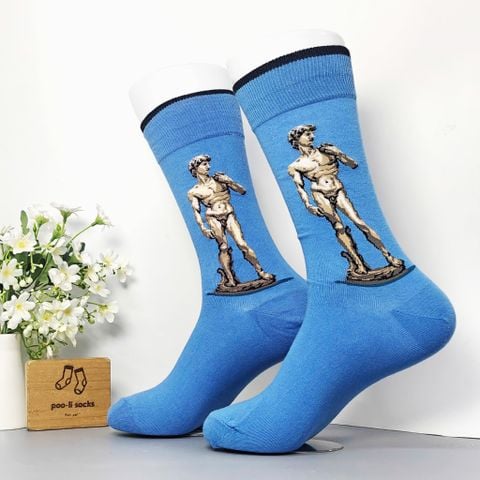  Vớ dài họa tiết pho tượng nghệ thuật 