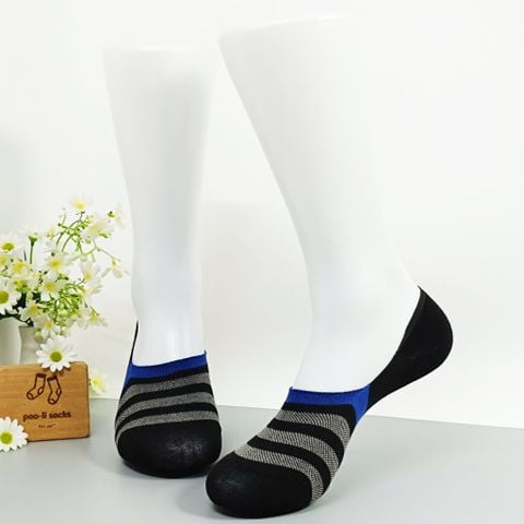  Vớ giấu họa tiết thể thao Đen sọc Xám Xanh 