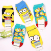 Vớ ngắn hoạ tiết SIMPSON xanh lá
