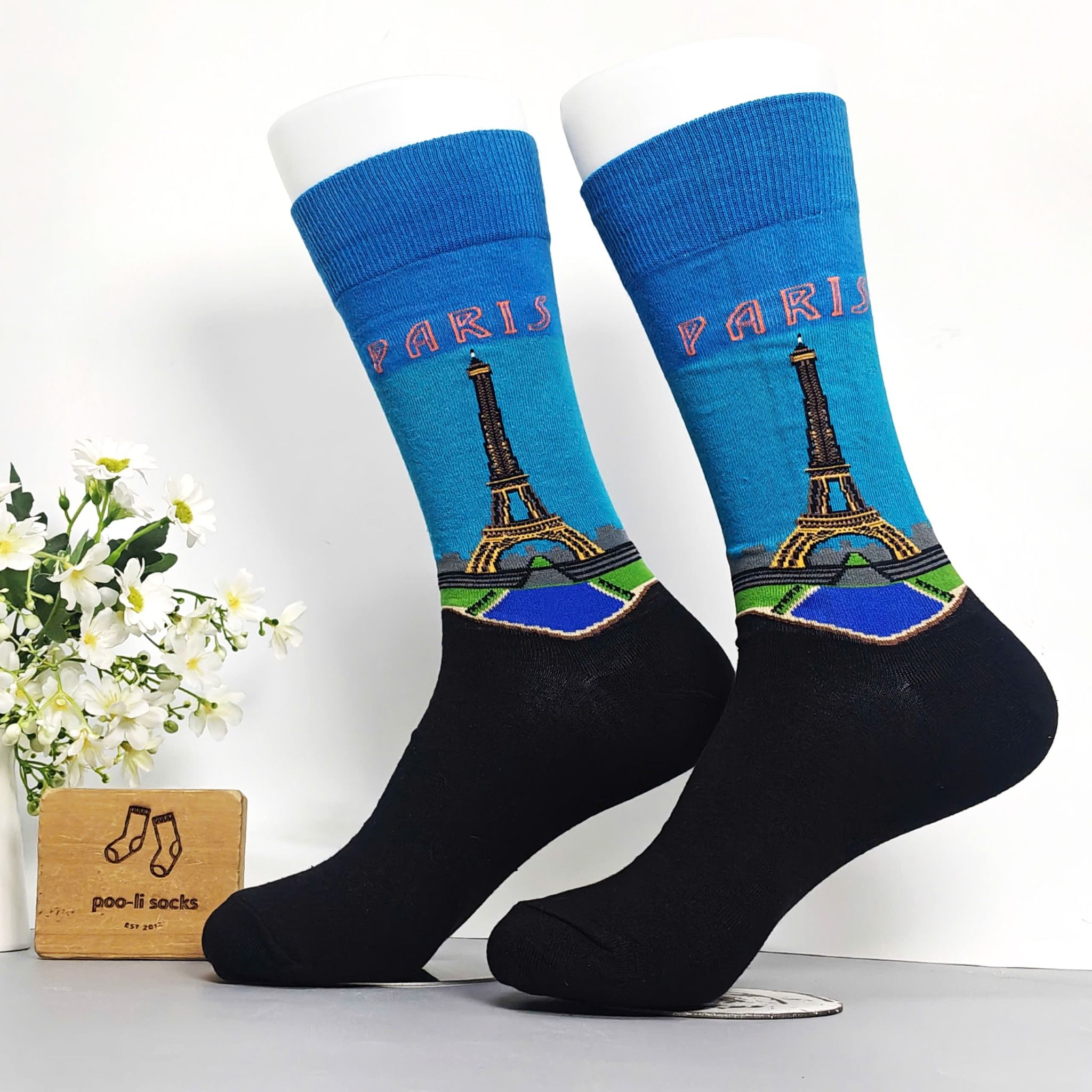 Vớ dài họa tiết thành phố Paris