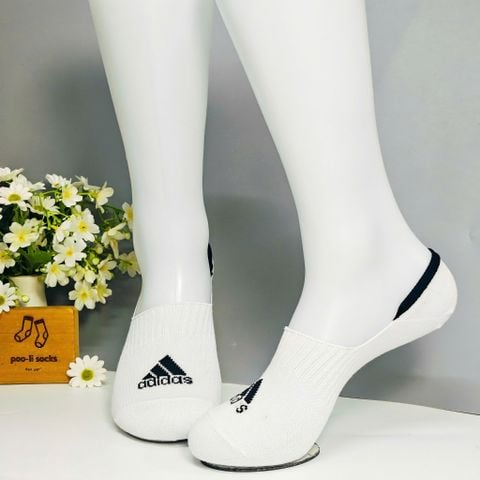 Vớ giấu họa tiết thể thao trắng chữ đen