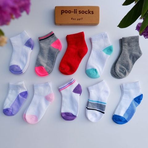 Vớ ngắn em bé 0-5 tuổi vớ trẻ em 