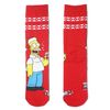 Vớ dài đỏ hoạ tiết nhân vật HOMER SIMPSON uống lon nước