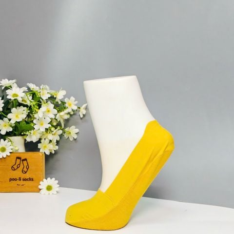 Vớ giấu màu trơn vàng