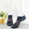 Vớ ngắn thể thao Skechers xám chữ hồng