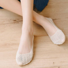 Vớ giấu trơn ren mũi trắng