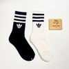 Vớ dài họa tiết Adidas Đen