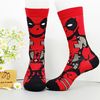 Vớ dài đỏ hoạ tiết DEADPOOL