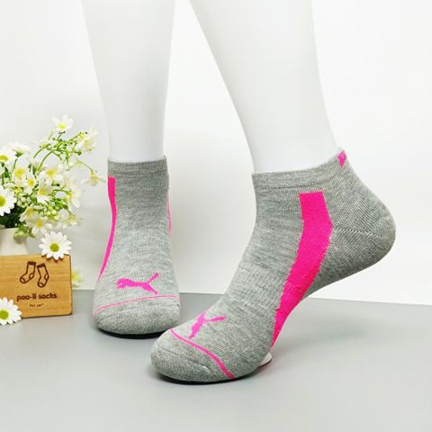 Vớ ngắn họa tiết thể thao PUMA hồng đậm