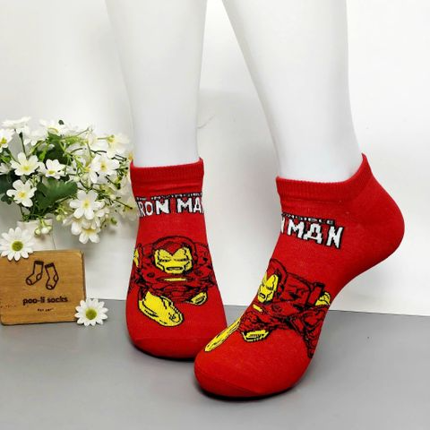  Vớ ngắn hoạ tiết siêu anh hùng MARVEL đỏ người sắt 