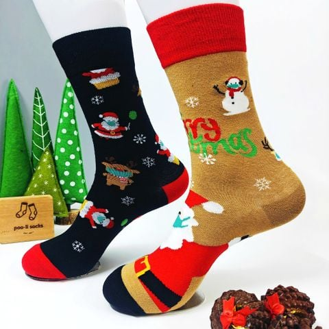 Vớ dài hoạ tiết giáng sinh