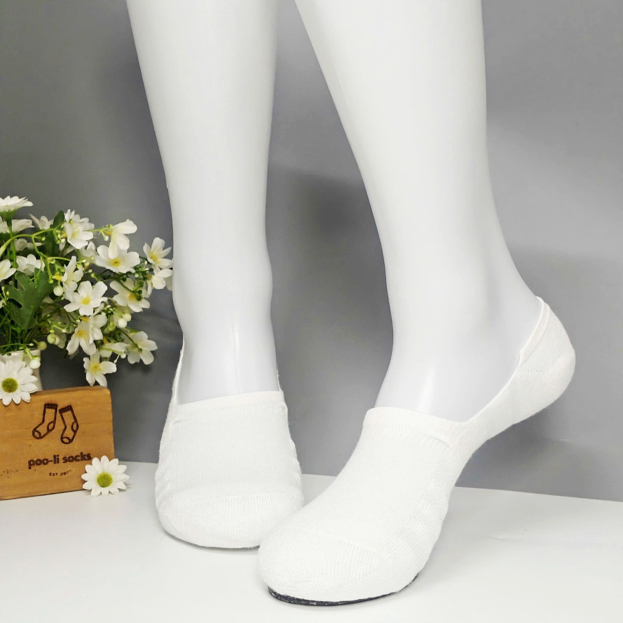 Vớ giấu màu trơn dày