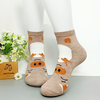 Vớ trung họa tiết heo con nâu đậm