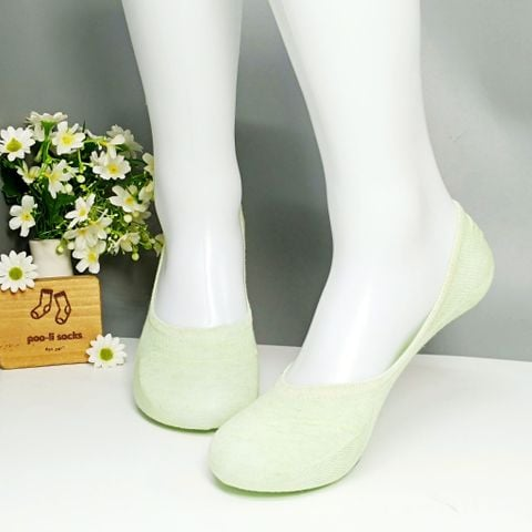 Vớ giấu màu trơn xanh lá nhạt