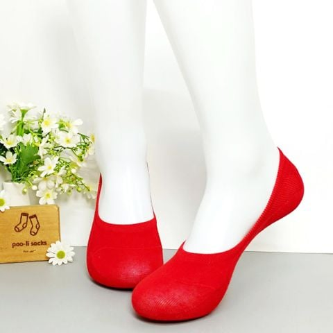 Vớ giấu màu trơn đỏ