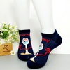 Vớ ngắn họa tiết hoạt hình đen Forky