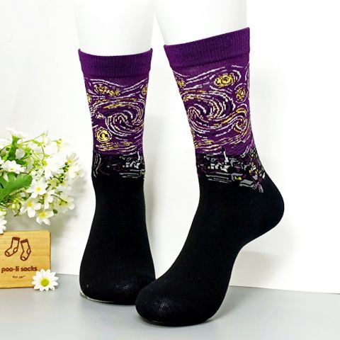  Vớ dài họa tiết Starry Night 