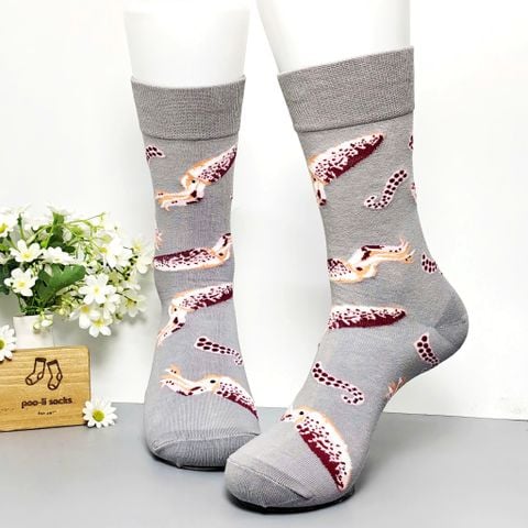 Vớ dài hoạ tiết mực hồng 