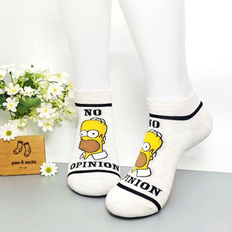Vớ ngắn họa tiết SIMPSON trắng